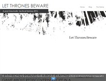 Tablet Screenshot of letthronesbeware.com
